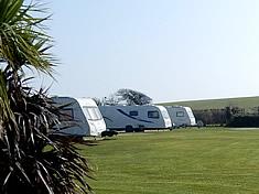 Touring caravans at Looe Country Park