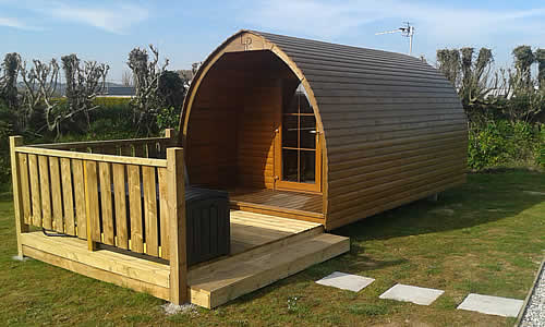 Camping Pods for a glamping holiday at Looe Country Park