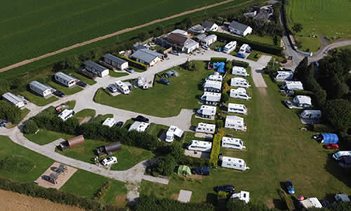 Looe Country Park, quiet family run caravan and camp site with statics, camping pods, touring pitches and immaculate facilities